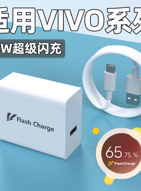 适用vivo80W充电器X80超级闪充S15/S16/S17pro充电头X90pro+快充Y77闪充XFold/Note iqooneo6 z6 z7x数据线