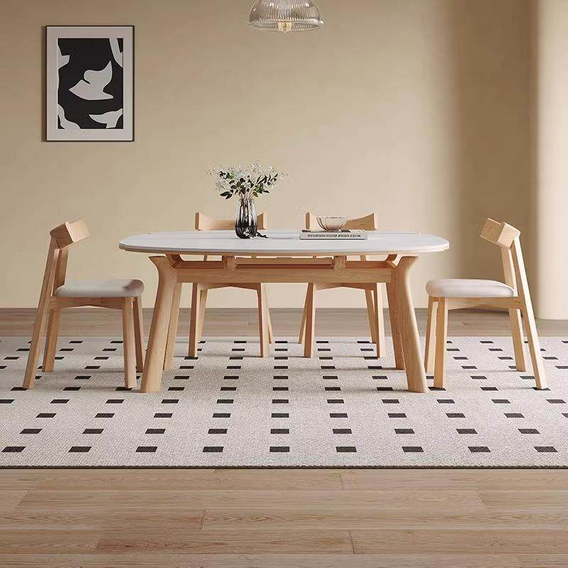 JGP1伸缩岩板实木餐桌椅组合原木奶油风家用餐圆桌现代简约吃饭桌,机械设备,其他机械设备,淘宝优惠券,粉丝福利购,淘宝优惠卷