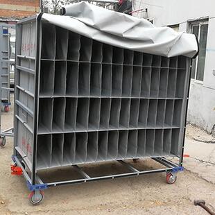 零件配件储存物品帆布格子袋工装袋子周转车货架分格布兜收纳