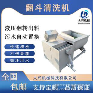 白薯条清洗机学校食堂翻斗地瓜片清洗机商用洗菜机