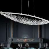 意式 轻奢餐厅水晶吊灯感设计师款 意大利风样板房展厅吧台灯具