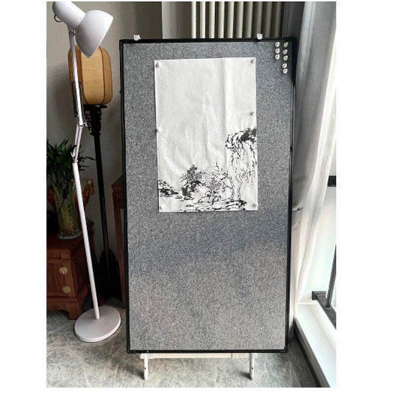 磁性书画毛毡画板可移动可挂墙书法国画展示教学画板画架两面可用