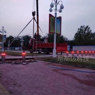 304不锈钢成品升降车挡江门恩平花都学校公园车辆出入自动伸缩桩