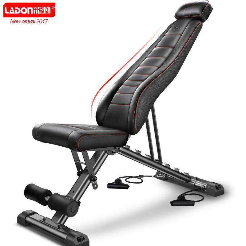 哑铃凳仰卧起坐健身器材家用多功能腹肌板可折叠飞鸟椅卧推凳