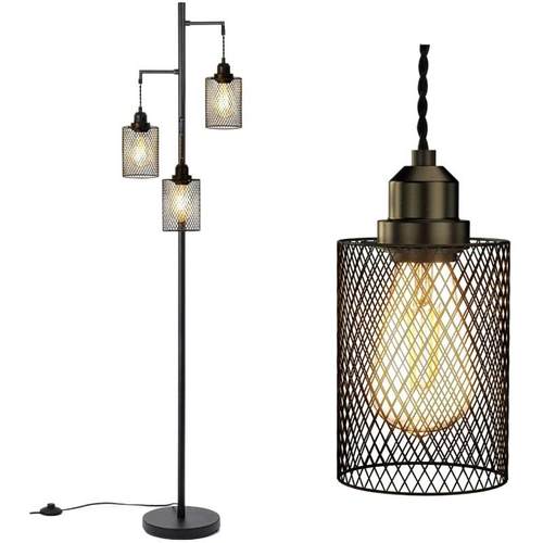 复古落地灯美式工业风创意客厅沙发书房卧室床头ebay立式灯具