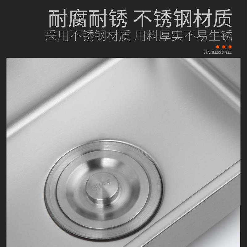 不锈钢迷你水槽简易挂墙支架小单盆吧台房车阳台幼儿园洗手池套装