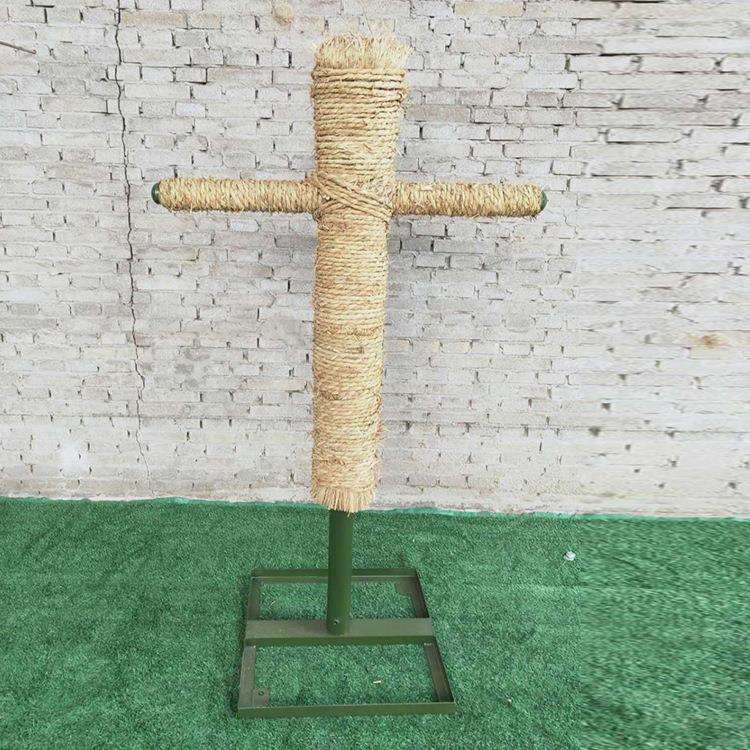 户外训练练习木人桩桩擒拿敌人型击打桩地埋人形木桩带底座木桩