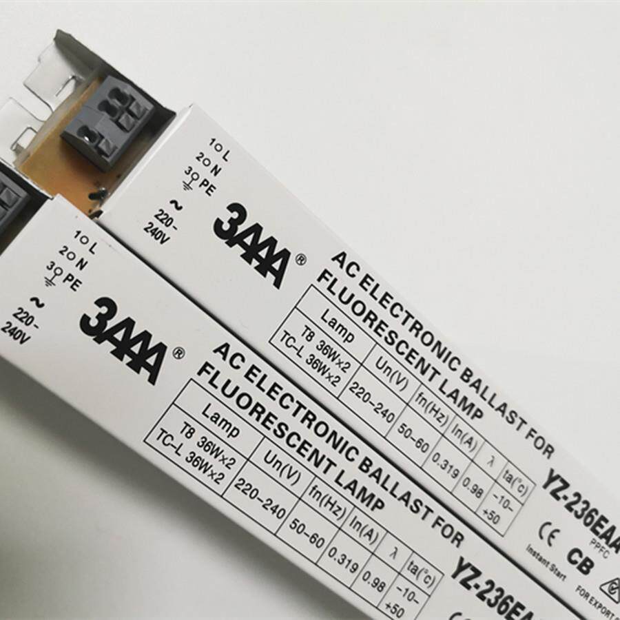 3AAAYZ-136EAAYZ-236EAA36W40W一拖二荧光灯管T8电子镇流器