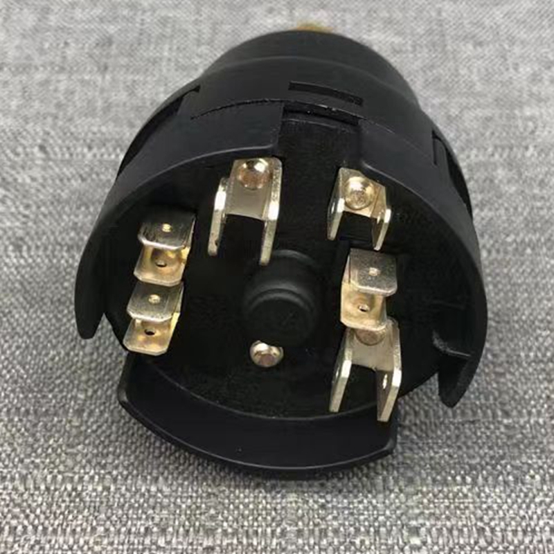 挖掘机玉柴YC50 60 85 135 230-8点火开关电门锁启动开关钥匙