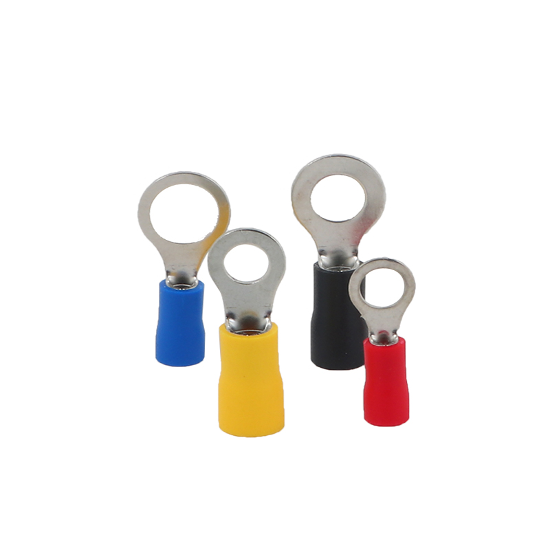 加厚紫铜RV1.25/2/3.5/5.5/8/14-3/4/5/6/8圆型接线绝缘端子OT型