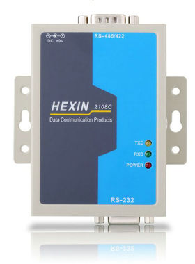 HEXIN HXSP-2108C RS232转RS485/422 工业级 防雷光电隔离转换器