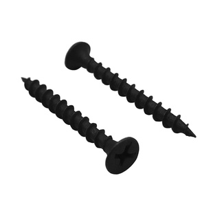 加硬快丝螺丝黑色沉头快攻自攻螺钉平头十字木螺丝快牙粗牙干壁钉