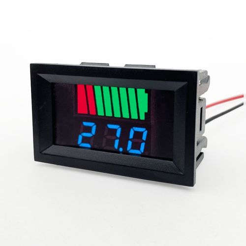 12V-60V电动车电瓶蓄电池电量表显示器直流数显锂电池车载电压表