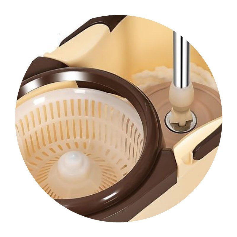 抽水拖把加厚双驱动拖把桶旋转不锈钢甩干墩布家用拖布免手洗