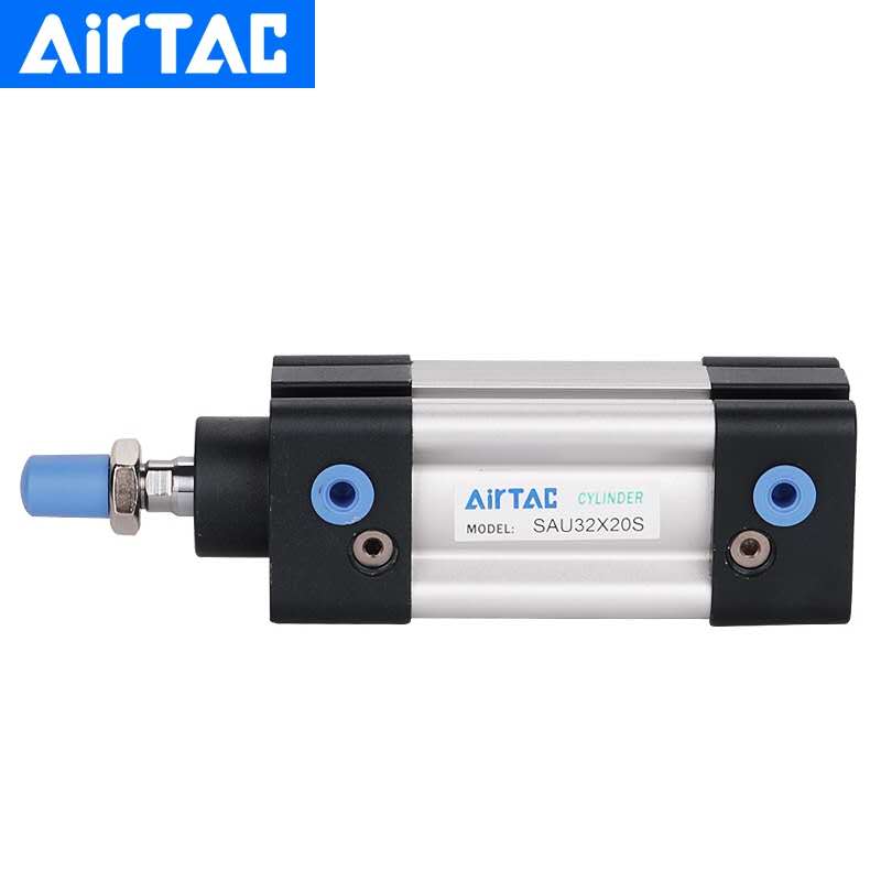 亚德客标准气缸SAU40X25X50X75X100X125X150X200X250x300-S带磁