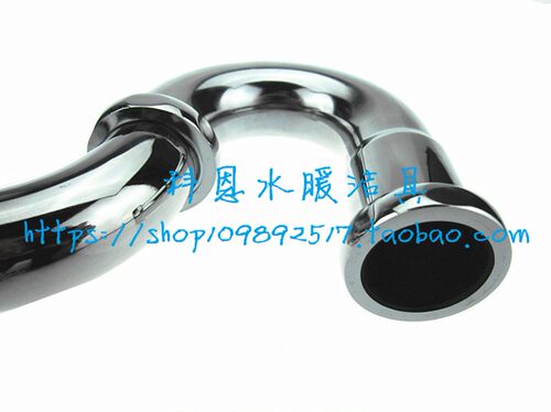 加长全铜墙排式下水器面盆波纹下水防返味防臭洗脸盆横式存水P弯