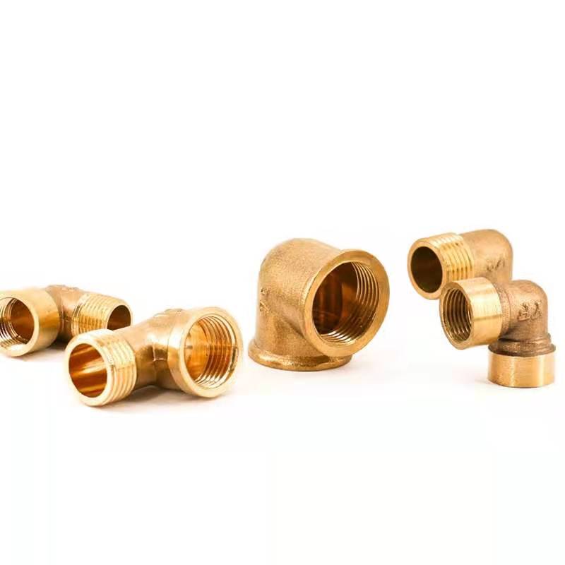 铜弯头4分/铜内外丝接头/铜内丝弯头/1分/2分/3分/4分/气动铜弯头