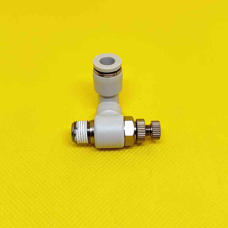 PSS4M5A/B亚德客万向型调速阀PSS601A节流阀PSS8/10/12-01 020304