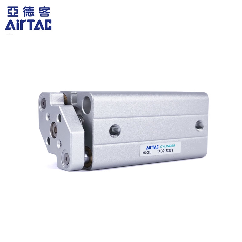 亚德客带导杆薄型气缸TACQ25X5X10X15X20X25X30X35X40X45X50S带磁