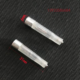 测电笔氖泡玻璃验电笔氖管氖气灯泡6X31mm12V220V电笔内电阻 新品