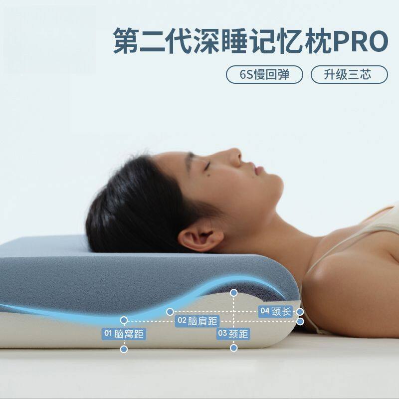 第三代深睡眠记忆枕Pro三芯记忆棉透气护颈椎枕家用高档枕芯