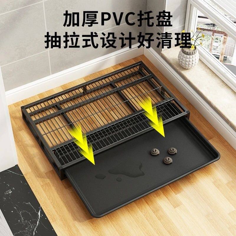狗厕所抽屉式可冲水户外室内大中型犬金毛专用防踩网格可拆洗便盆
