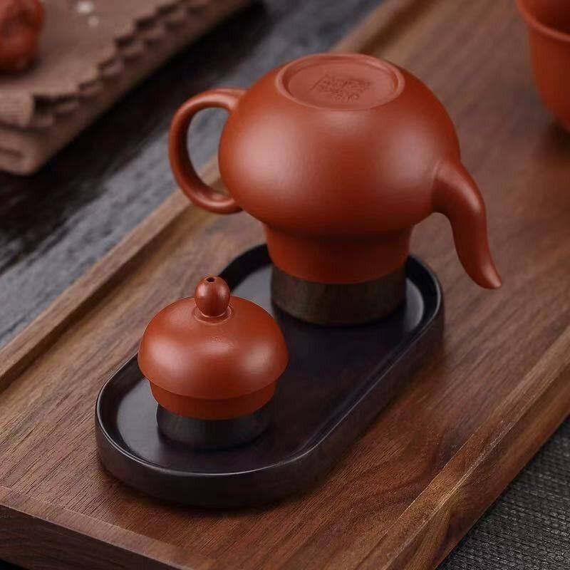 黑檀盖置高端紫砂壶盖托实木晾壶架家用茶壶托茶壶架高档茶道用具