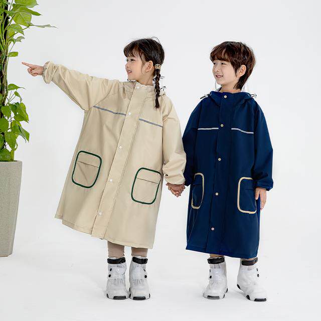 儿童雨衣带书包位长款男孩女童一年级小学生上学专用便捷全身防水