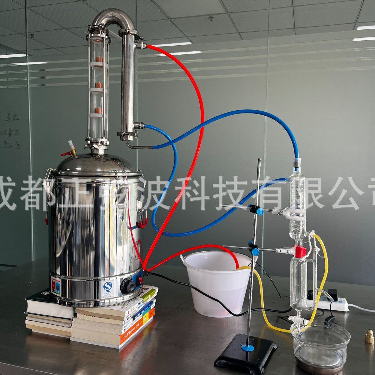 小型家用玫瑰花精油纯露蒸馏机家用酿酒机蒸馏器烧酒烤酒蒸酒装置