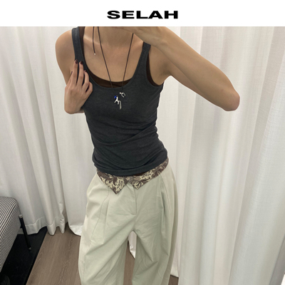 SELAH天丝羊毛柔软亲肤百搭背心
