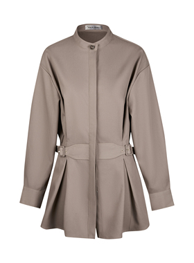 SELAH 小众设计款立领衬衫 廓形显瘦高级感衬衣女 12B25296Z10