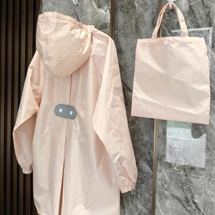 新简约纯色雨衣可配亲子幼儿园学生大童成人轻薄速干雨披 2023夏季