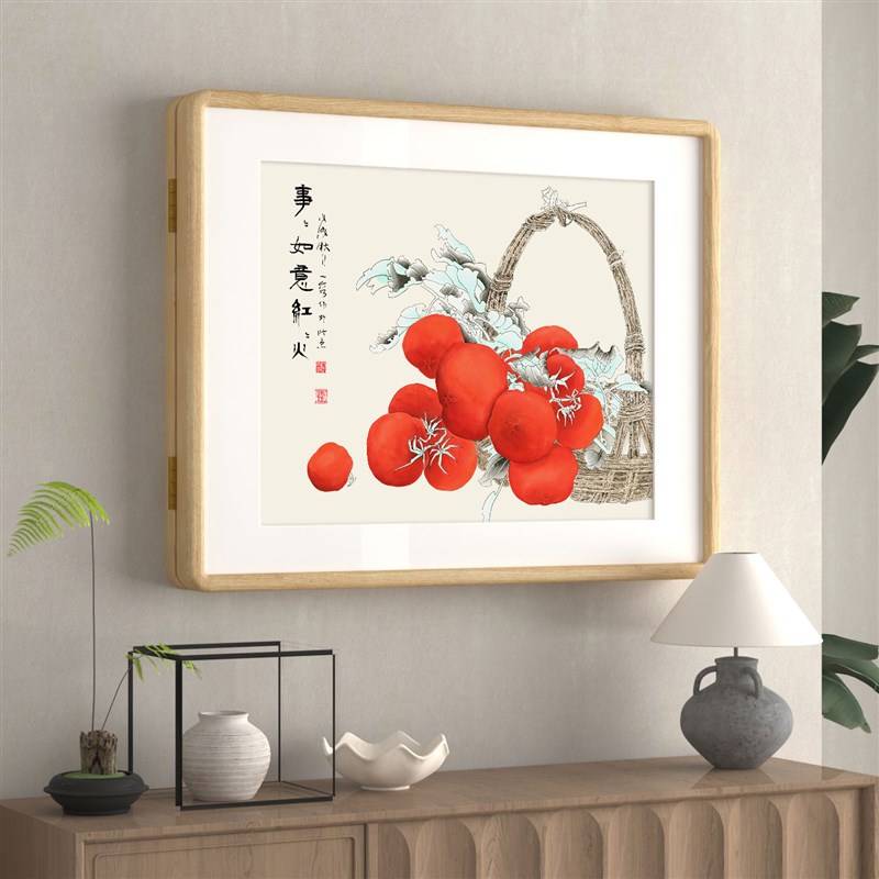 北美黑胡桃实木电表n箱装饰画翻盖新中式配电箱弱电遮挡电闸盒挂