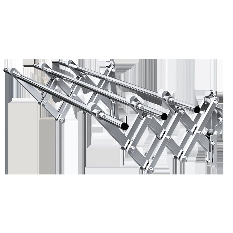 户外伸缩晾衣架伸缩杆折叠阳台外室外晾衣杆不锈钢推拉.晒衣架杆