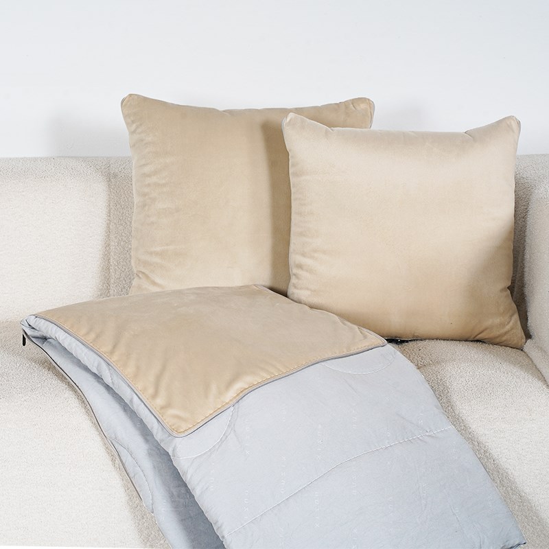 四季款抱枕被两用二合一刺绣图案午睡靠枕抱枕空调折叠被夏季新款