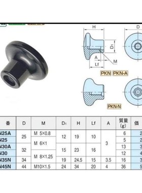 替代铝合金推拉 旋钮 (PKN)PKN25 PKN25A铝合金拉手旋钮 铝合金把