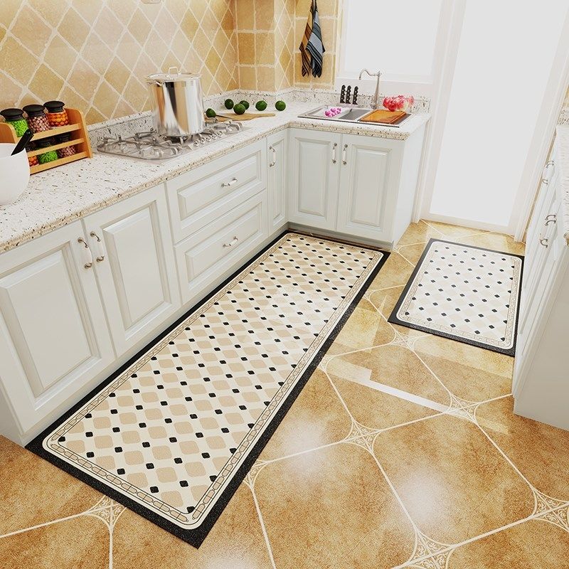 科技皮阳台吸水防滑防油可擦免洗门垫玄关厨房地垫入户垫皮革地毯