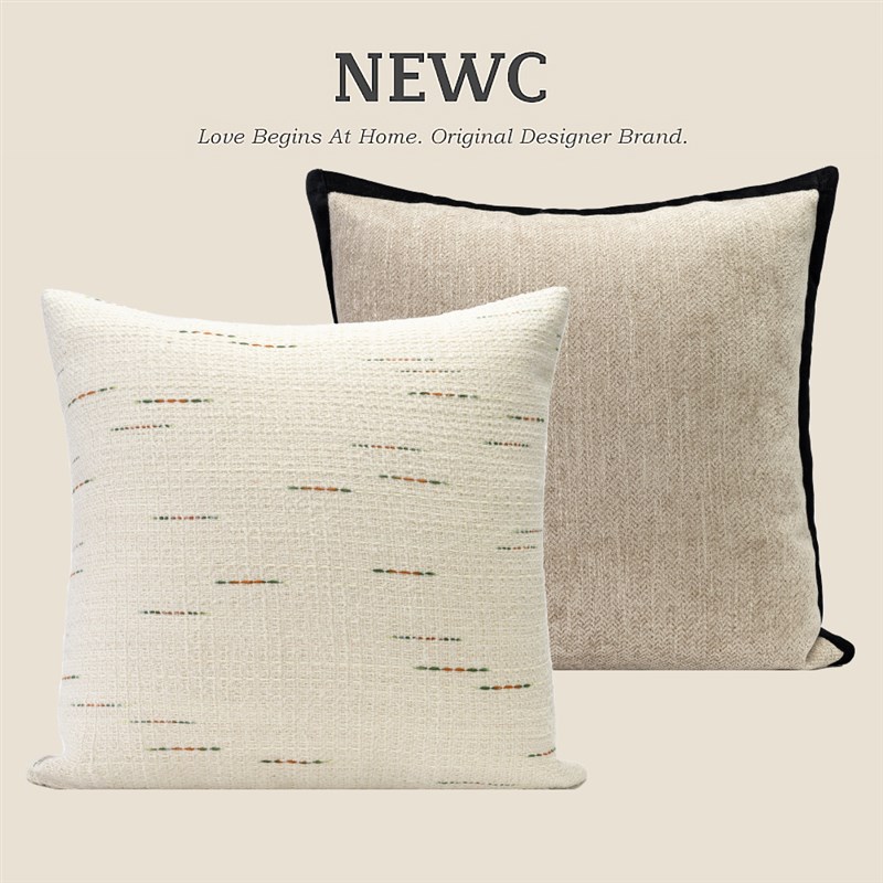 NEWC新宸优品现代轻奢抱u枕高级感客厅沙发卧室法式奶油靠垫可拆