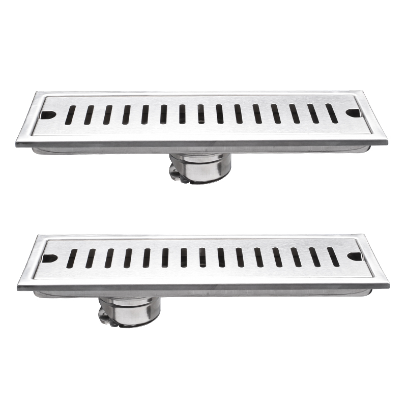 304不锈钢75管长方形地漏卫生B间淋浴长条型大地漏防臭大排量工程