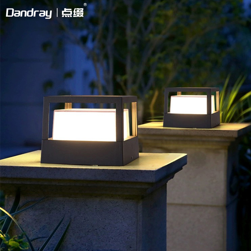 柱头灯太阳能草坪灯别墅大门围z墙草地室外防水花园庭院灯户外路