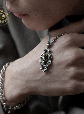 Arthur.K 狂言系列日本原创手工做旧925银男女警小丑项链不限量