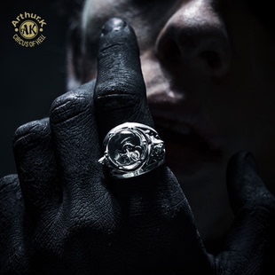 Arthur.K 伊邪那美系列日本手工做旧925银拂晓女小丑戒指不限量