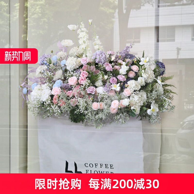 假花仿真花摆设轻奢花艺摆件假花装饰客厅橱窗楼梯下花卉造景花丛