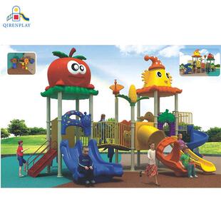 户外游乐场设备大型滑梯小区景区幼儿园组合滑滑梯蔬菜水果款外型