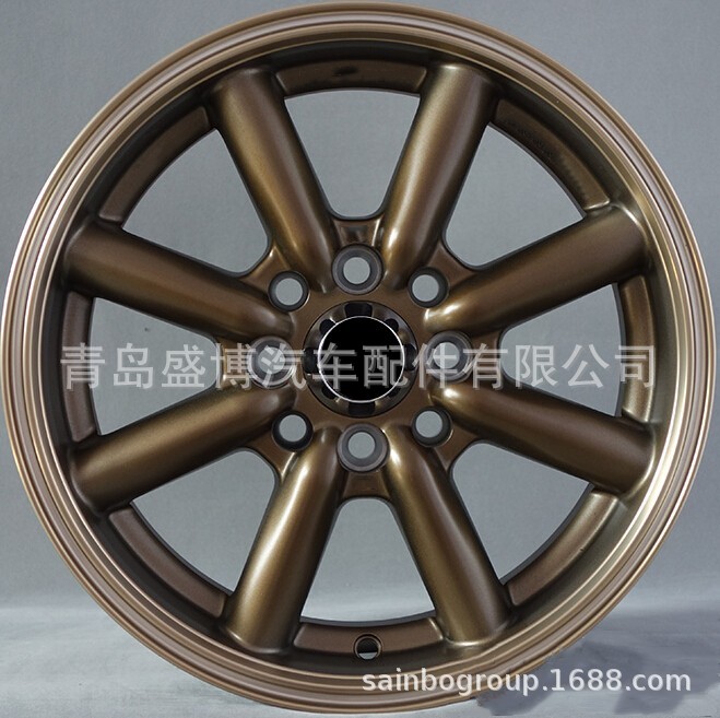 铝合金轮毂 铸造工艺 小尺寸 黑色车面