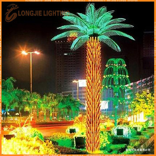 高6.0米 宽4米16叶 LED棕榈树灯、棕树灯、油棕发光树