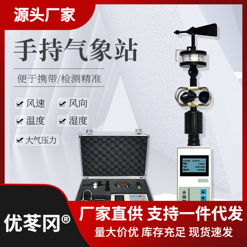 手持气象仪便携式风速仪微型气象站小型户外监测移动环境测垒德株