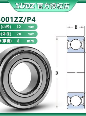 XUDZ日本进口轴承6001 Z ZZ RZ 2RZ P5 N 内径12外径28厚8 小轴承