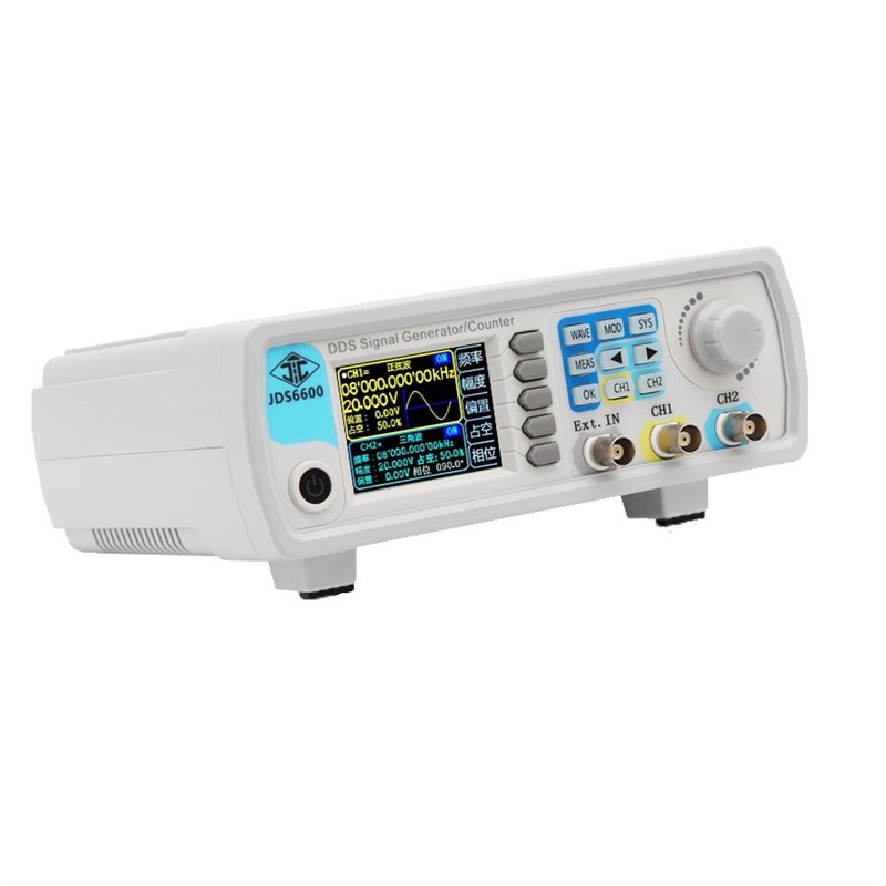 JDS6600双通道全数控DDS任意波 函数信号发生器脉冲信号源 频率计