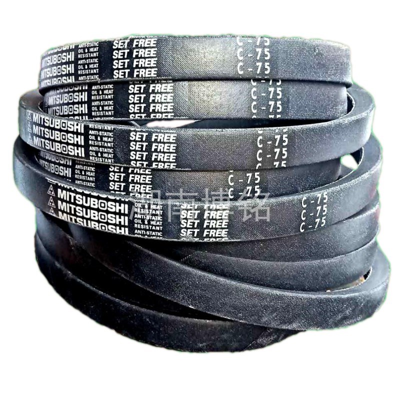 三角带C198-221日本进口三之星抗静电耐油热工业机械设备传动皮带